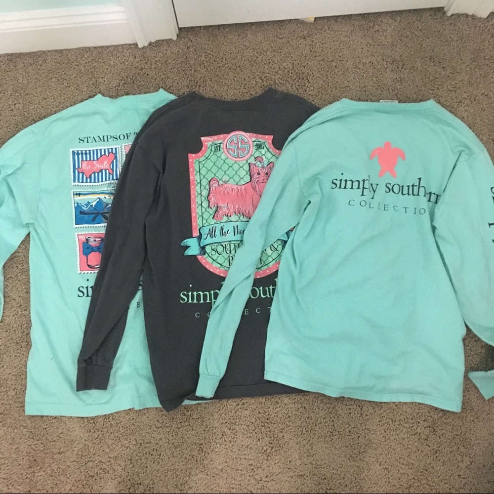 Set of 3 Simply Southern Shirts